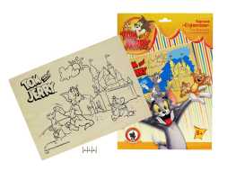 Доска для выжигания &amp;quot;Ton and Jerry&amp;quot; (строители)