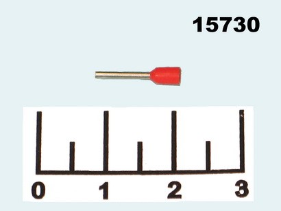 Клемма концевая (НШВИ) 0.34мм 1.1/8 (0.8мм) LT03408/DN00308 красная