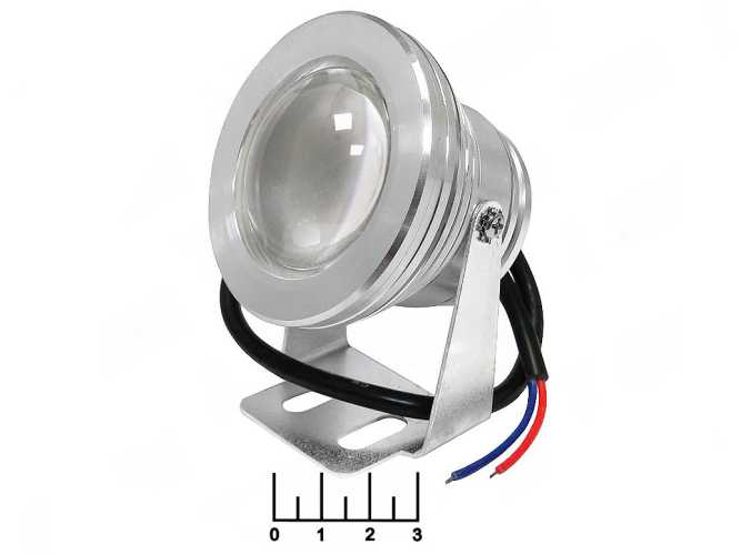Прожектор светодиодный 12V 10W 1LED серебро