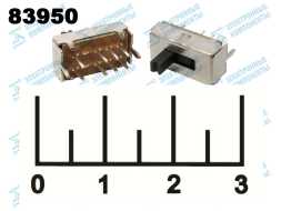 Переключатель движковый 3-х позиционный 8 контактов SS23D07 №38 (S0177)