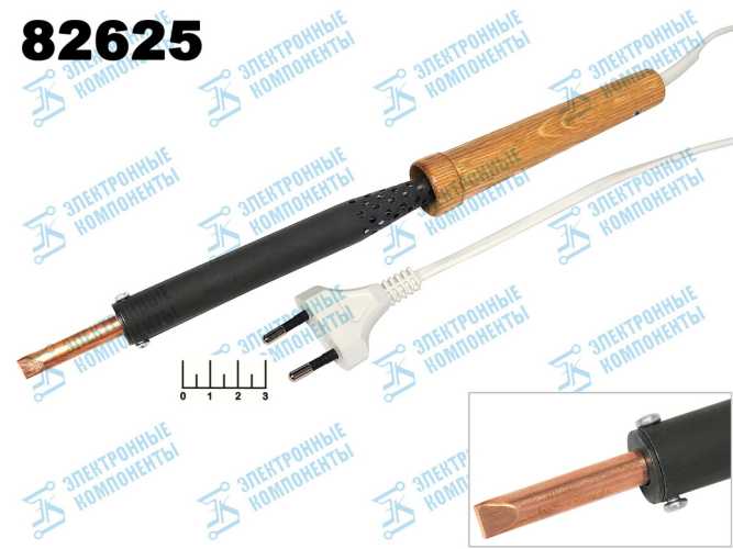 Паяльник 220V 100W ЭПСН-02-100/220 с деревянной ручкой