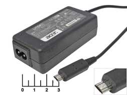 Блок питания 12V 1.5A Acer Iconia Tab AC-N292 (PA-1700-02) импульсный без шнура (восьмерка)
