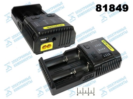 Зарядное устройство Nitecore 4.3V 3A Superb Charger SC2 (26650/18650/AA/AAA/AAAA/C)