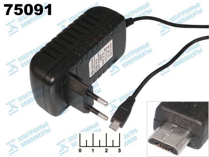 Сетевое зарядное устройство micro USB 5V 3A LP-24