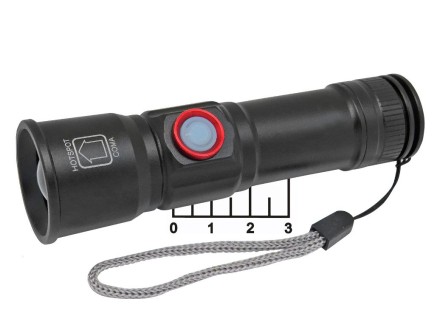 Фонарь 1 светодиод аккумуляторный H-779-P50 3 режима zoom + USB