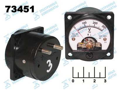 Измерительная головка вольтметр 300V 46*46мм AC SO-45 (010370(3))