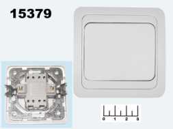 Выключатель 1-клавишный TDM (Валдай) белый (SQ1804-0001)