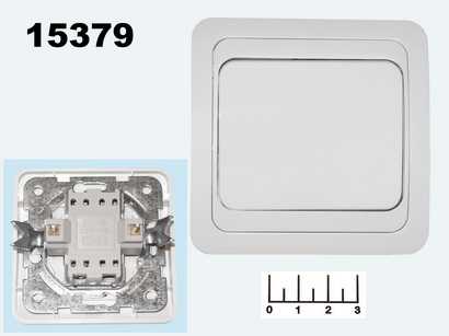 Выключатель 1-клавишный TDM (Валдай) белый (SQ1804-0001)