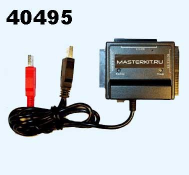 Радиоконструктор адаптер для подключения IDE/SATA устройств к ПК КИТ MK050
