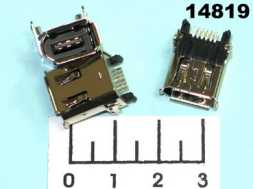 Разъем Fire Wire 1394 SMD гнездо на плату