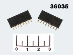 Разъем PBS-08 гнездо шаг 2.54мм черный