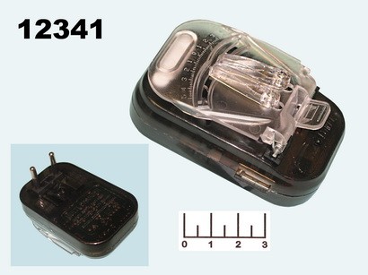 Зарядное устройство для сотовых телефонов "Лягушка" + USB №603/L-UC100
