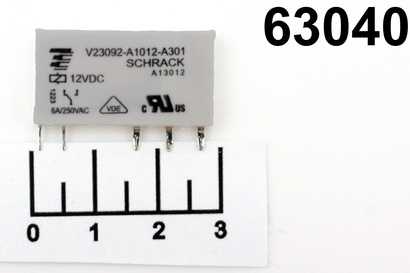 Реле =12V 6A/250V 1-393236-7 (V23092-A1012-A301)