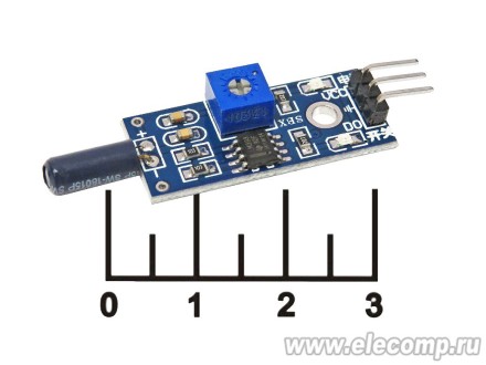 Радиоконструктор Arduino датчик вибрации горизонтальный 380-15.419 (SW-18015P)