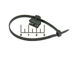 Стяжка 198*4.8мм черная с фиксатором 03