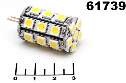 Лампа светодиодная 12V 4W G4 2700K белый теплый LED 27 Feron LB-404