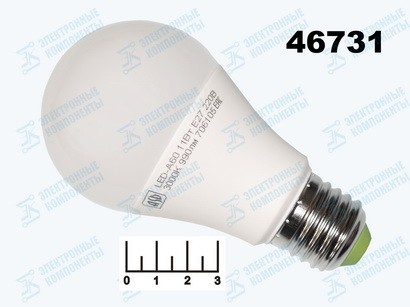 Лампа светодиодная 220V 11W E27 3000K белый теплый A60 ASD (990lm)