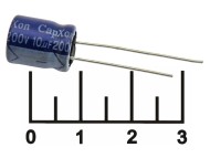 Конденсатор электролитический ECAP 10мкФ 200В 10/200V 1012 85C (GS)