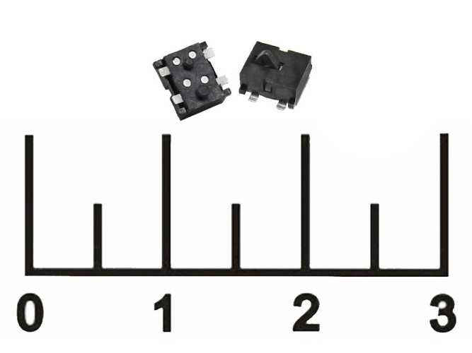 Микропереключатель движковый 2-х позиционный 4 контакта DS-013