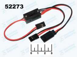 Переходник 3pin гнездо/3pin гнездо + 3pin штекер с выключателем