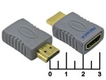 Переходник HDMI штекер/HDMI гнездо gold (5-890G)