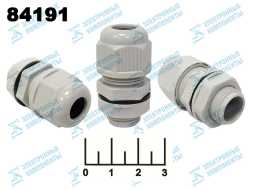 Кабельный ввод MG16A-06G серый d-16.5 (4-7мм)