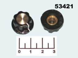 Ручка на вал 6.2мм черная MF-A01 (винтовой зажим) (S1529)