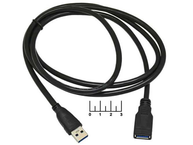Шнур USB A 3.0-USB A 3.0 гнездо 1.5м Орбита OT-PCC17
