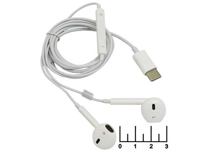 Наушники (гарнитура) EarPods (штекер Type-C)