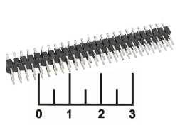 Разъем PLD-50 штекер шаг 2.54мм черный