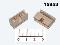 Разъем 10pin штекер на шлейф шаг 2.54мм IDM-10
