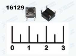 Кнопка тактовая 6*6*4.3 4 контакта H-4.3 (KAN0611-0431B) (S0098)