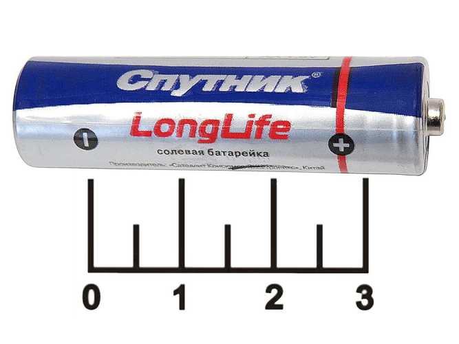 Батарейка AA-1.5V Спутник LongLife R6 (АА)