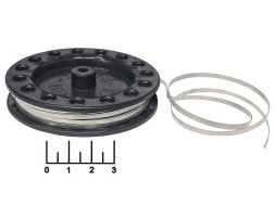 Лента нихромовая 1м (2.5*0.2мм) 2.05 Ом/м