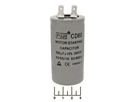 Конденсатор CAP CD60 300мкФ 300В 300/300V 45x90 (клеммы)