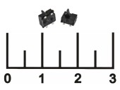 Микропереключатель движковый 2-х позиционный 4 контакта DS-014
