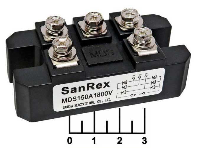 Диодный мост трехфазный 150A/1800V MDS150A1800V