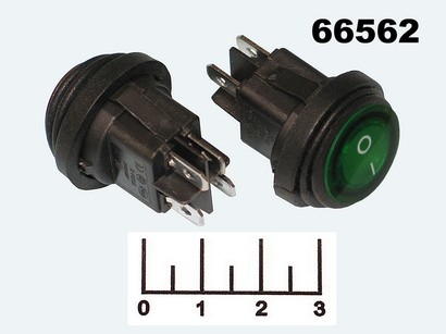 Выключатель 250/10 KCD1-224 зеленый 4 контакта
