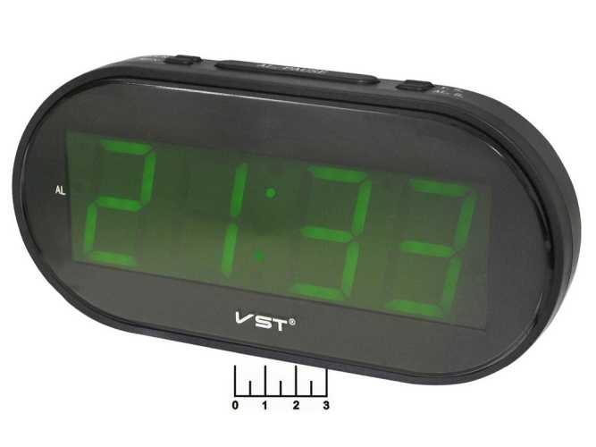 Часы цифровые VST-801-2 зеленые