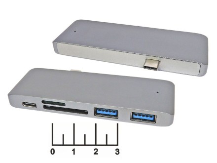 Card Reader Type C/SD/micro SD/2 USB