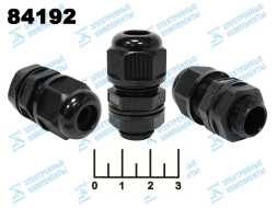 Кабельный ввод MG16A-06B черный d-16.5 (4-7мм)