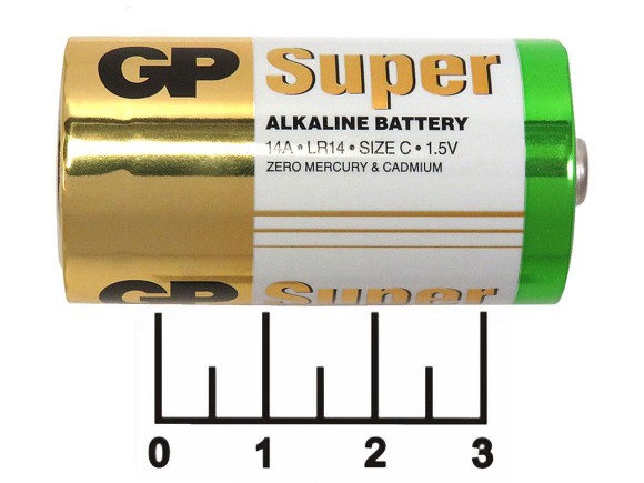 Батарейка C-1.5V GP Super Alkaline LR14 (14A)