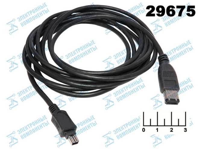 Шнур Firewire 6pin-IEEE1394 4pin 3м LU/GL