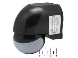 Датчик движения 220V 1200W 180* ДД-10Ч Neox инфракрасный (черный) (12м) IP44