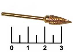 Бор-фреза конус 2.3мм gold №4