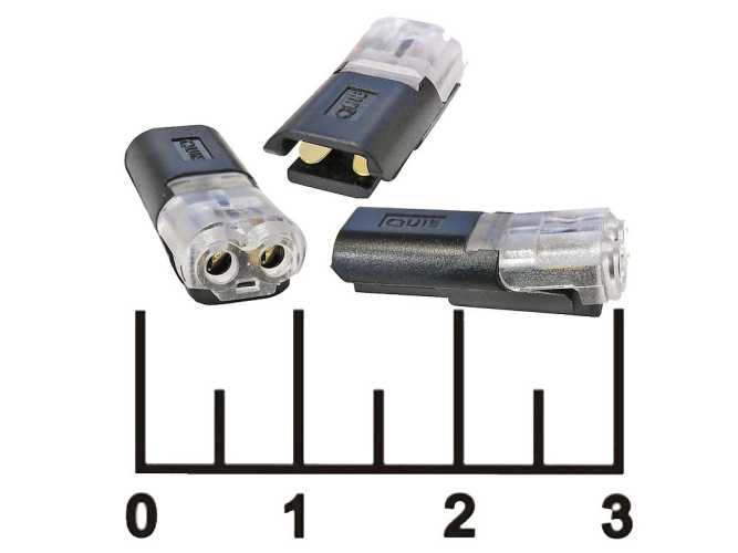 Разъем 2pin быстрозажимной (скотч-лок)