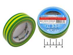 Изолента 0.13мм*15мм*10м желто-зеленая Smartbuy