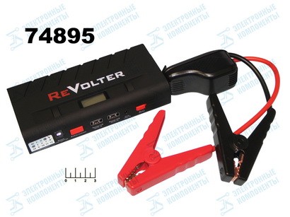 Пусковое зарядное устройство автомобильное Revolter Li-Pol 5-19V/3.5A 15000mA пиковый ток-600A
