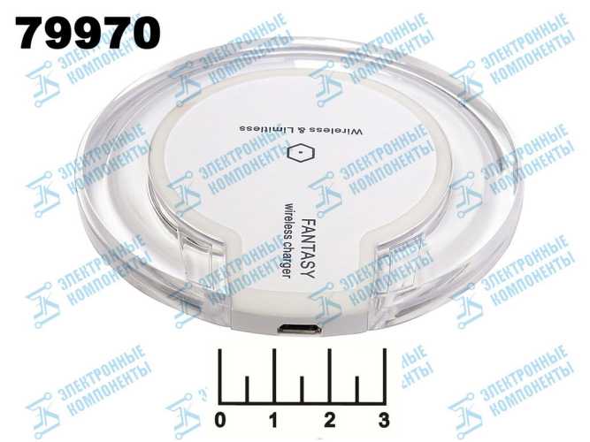 Зарядное устройство беспроводное 5V 2A/5V 1A K9+ (прозрачное)