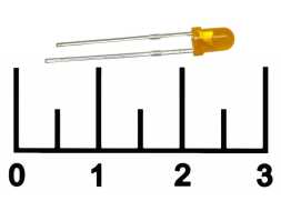 Светодиод LED 3orange 30mcd 20d (GNL-3014URD)